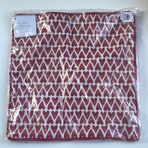 Pottery barn 12x12 heart pillow cover Valentine’s Day